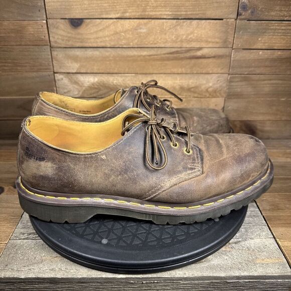 Dr. Martens 1561 The Original Oxford Shoes Mens Size 12 Brown Leather 4 Eye